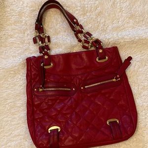 Genuine leather B. Makowsky Red leather Shoulder Bag